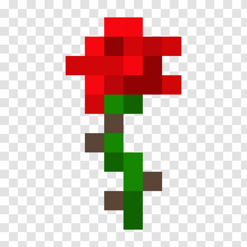 Minecraft: Pocket Edition Rose Flower - Rectangle - Minecraft Transparent PNG