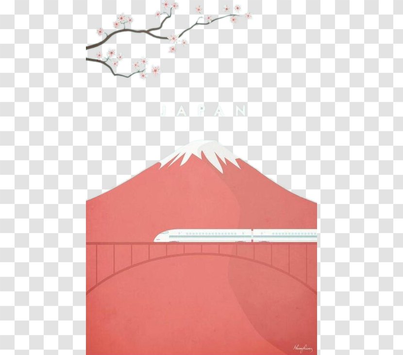 Mount Fuji Poster Icon - Paper - Japan Transparent PNG