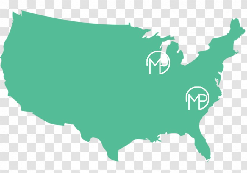 Vector Map World - Us State Transparent PNG