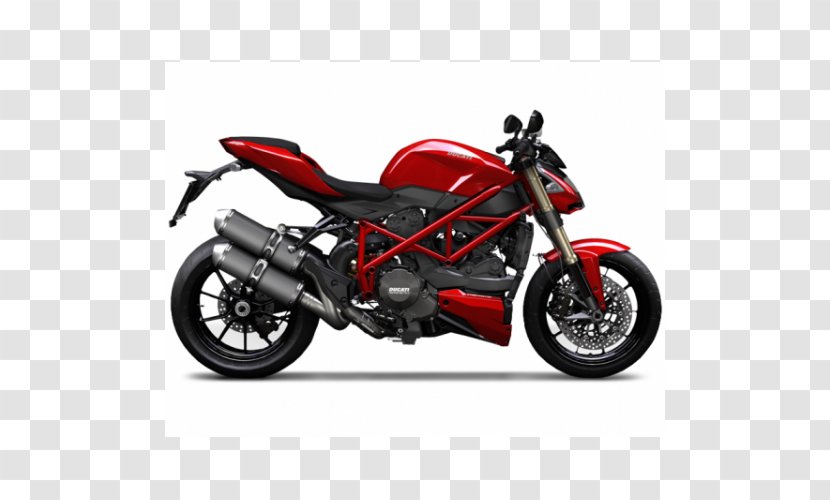 Exhaust System Ducati Streetfighter Motorcycle - Sport Bike Transparent PNG