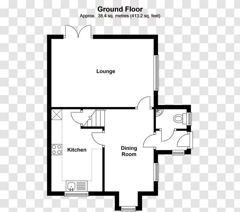 Floor Plan White Line - Area Transparent PNG