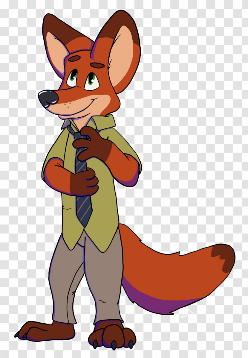 Red Fox Clip Art Illustration Pet Character - Tail - Nick Wilde Transparent PNG