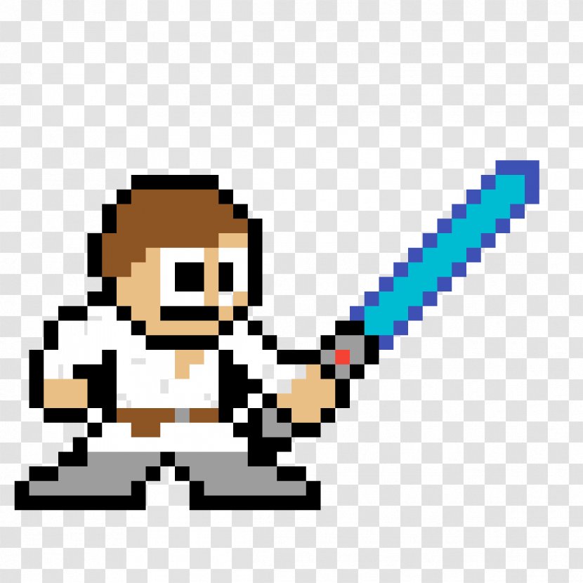 Luke Skywalker Mace Windu Boba Fett Yoda Pixel Art - Symbol - Star Wars Transparent PNG