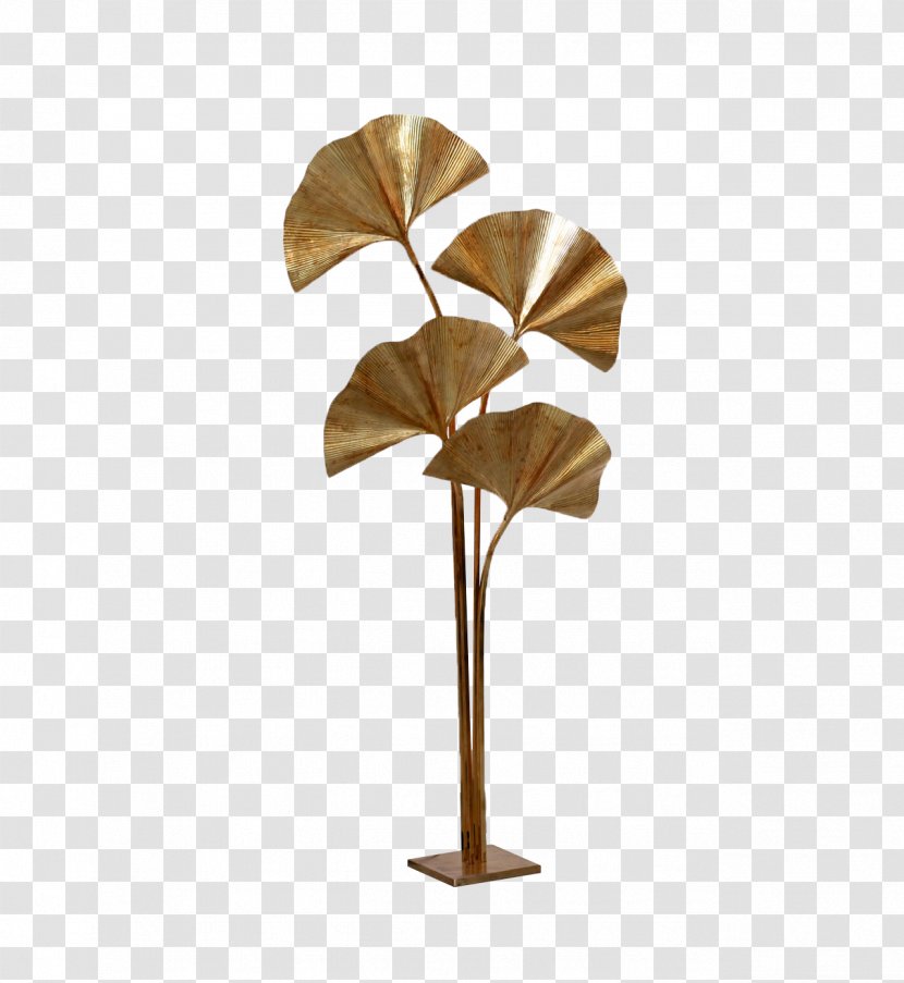 Ginkgo Biloba Light Tree Leaf Brass - Family Table Transparent PNG