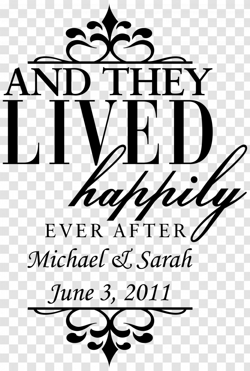 Wall Decal Logo - Monochrome - Happily Ever After Transparent PNG
