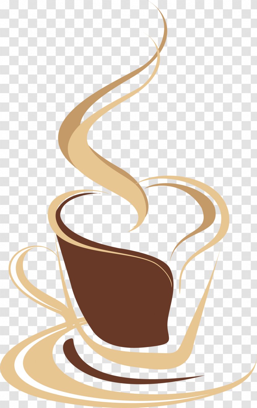 Coffee Cup Tea Cafe Milk - Brown - Hand Painted Transparent PNG