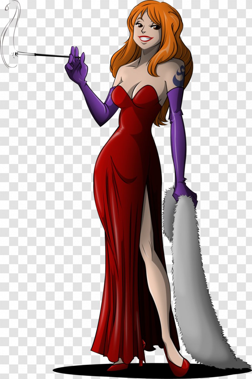 Jessica Rabbit Nami Roger Monkey D. Luffy Drawing - Silhouette - Be Mine Transparent PNG