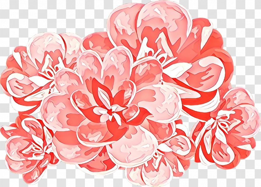 Floral Design - Pink - Peach Flowering Plant Transparent PNG