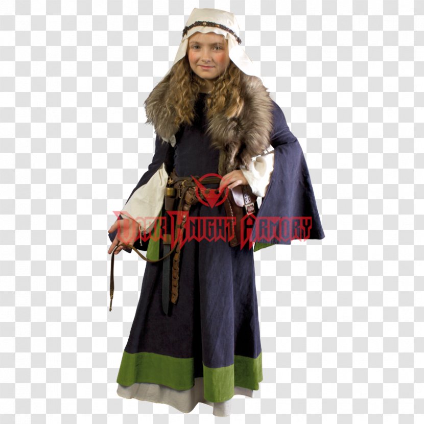 Costume Robe Middle Ages Clothing Dress - Design Transparent PNG
