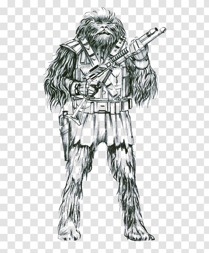 Chewbacca Wookiee Art Star Wars Sketch Transparent PNG