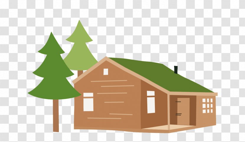 Log Cabin Glamping Vacation Farm Cotswolds - Property - Cartoon Forest Transparent PNG