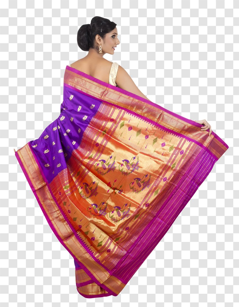 Paithani Sari Silk Handloom Saree - Wedding - Surprise Reveal Transparent PNG