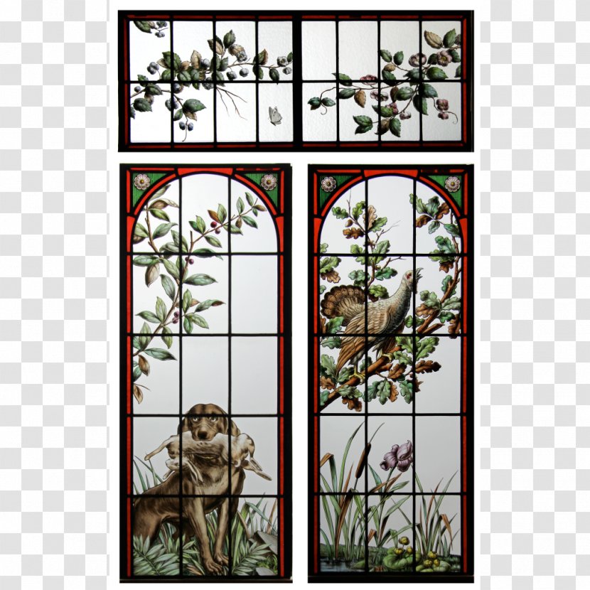 Stained Glass Window Leadlight Art Nouveau Transparent PNG