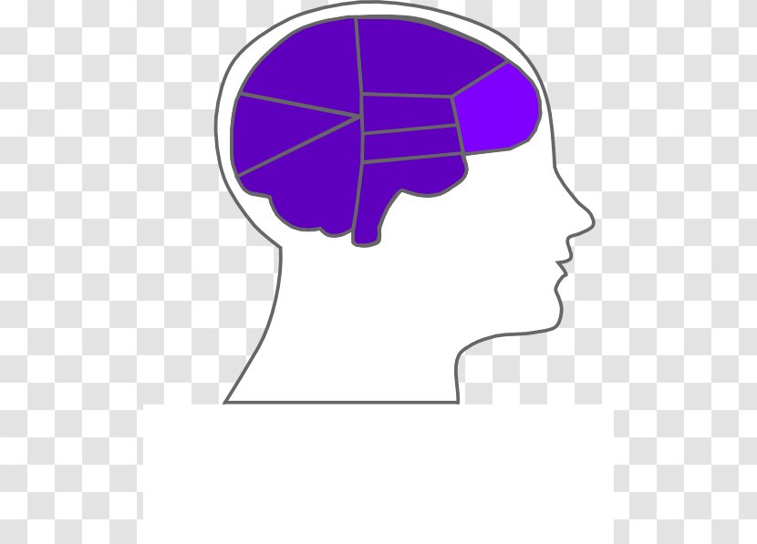 Outline Of The Human Brain Clip Art - Silhouette Transparent PNG