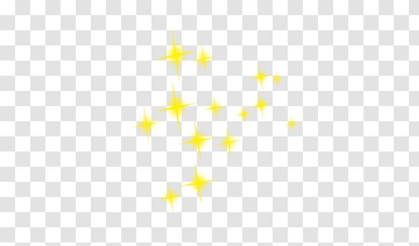 Symmetry Yellow Angle Pattern - Diamond Star Transparent PNG