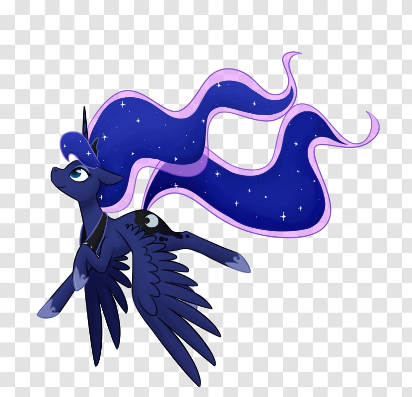 Cartoon Illustration Purple Legendary Creature Font - Electric Blue - Princess Luna Transparent PNG