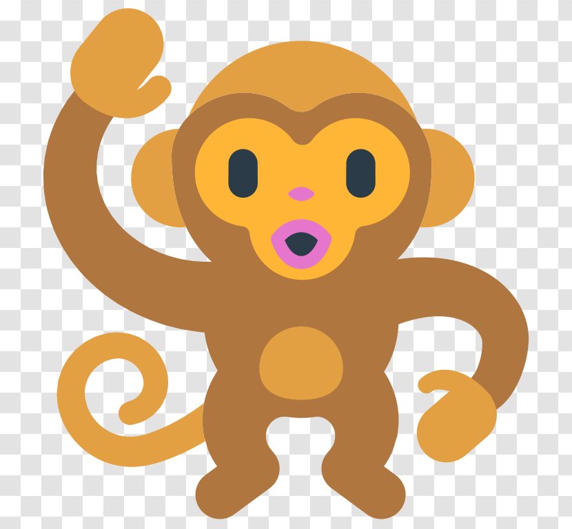 Monkey Emoji Tiger Clip Art - Silhouette Transparent PNG