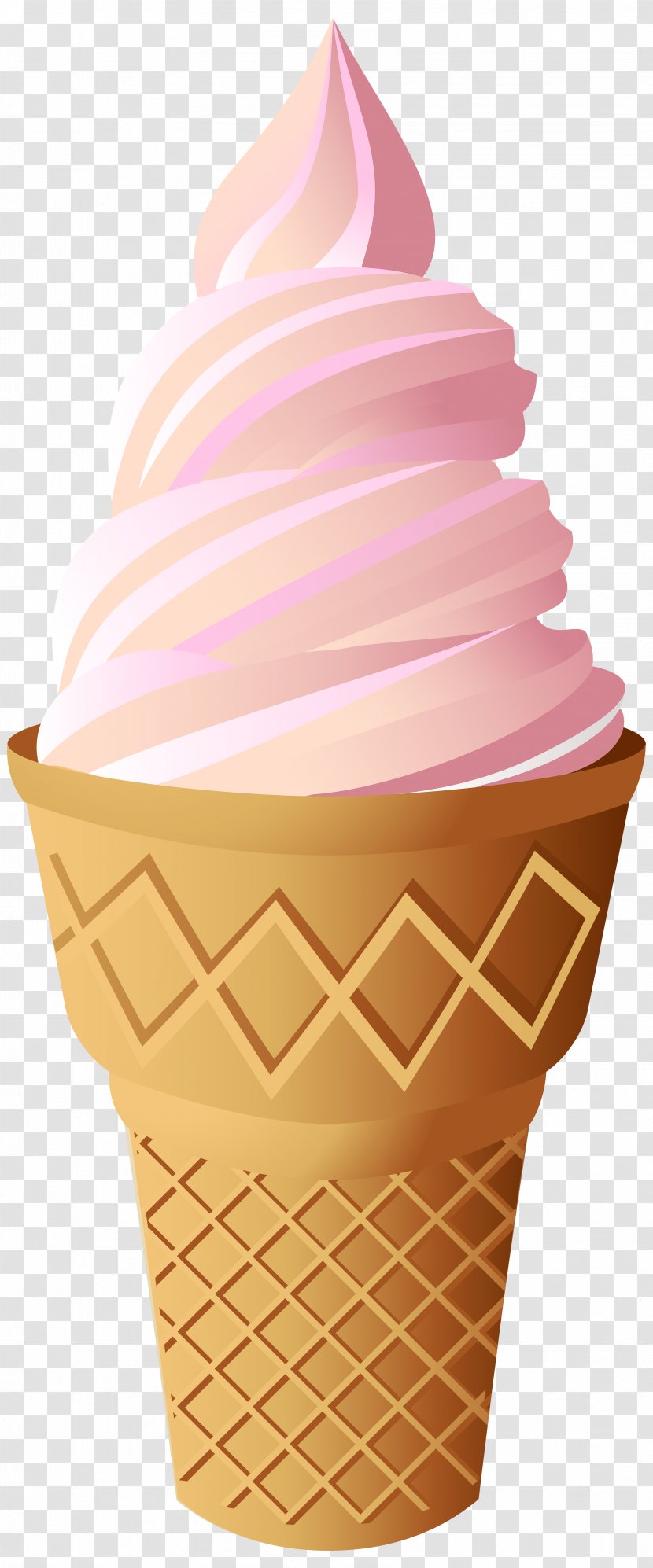 Ice Cream Cones Cupcake Neapolitan Transparent PNG