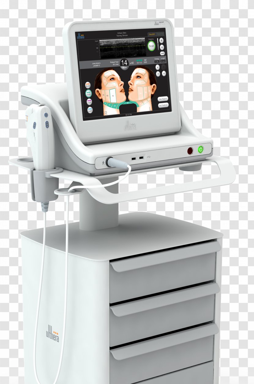 High-intensity Focused Ultrasound Surgery Therapy Rhytidectomy - Facial Rejuvenation - Oblique Line Transparent PNG