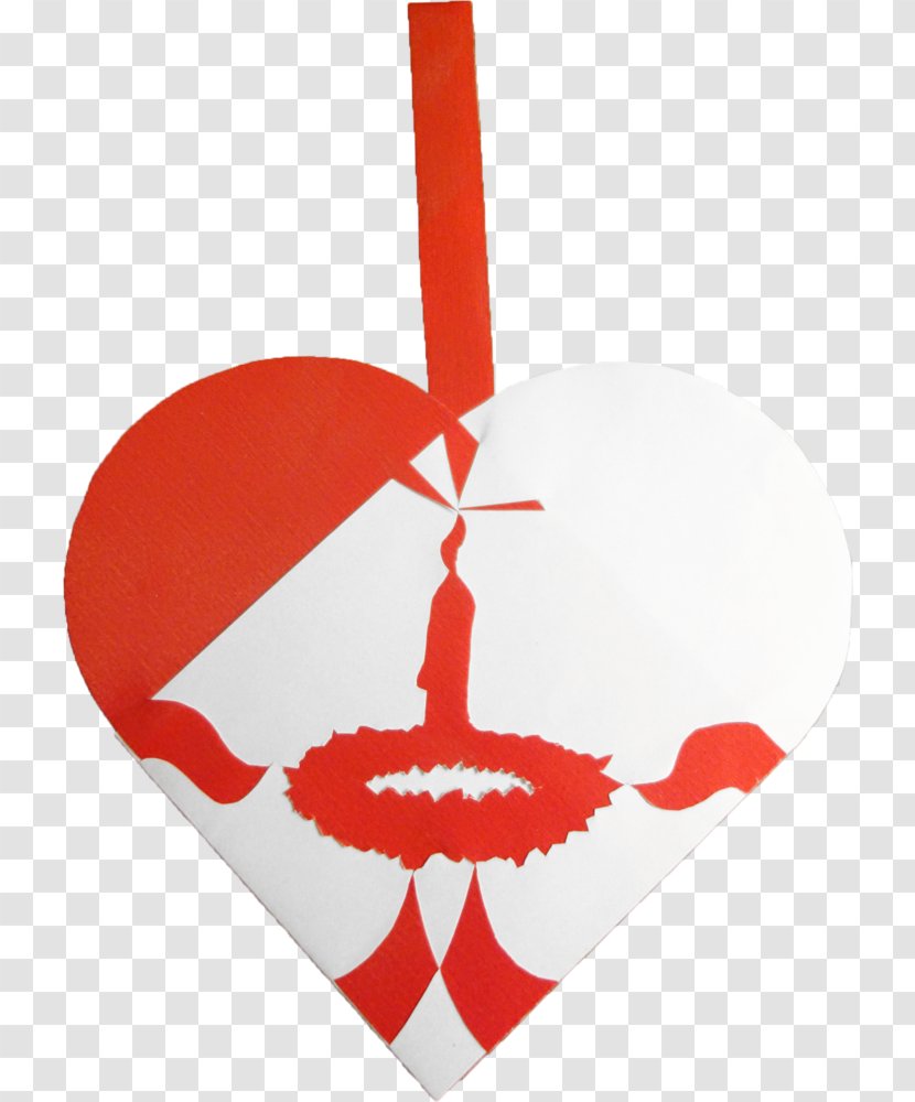 Pleated Christmas Hearts Ornament Advent Sunday - First Transparent PNG