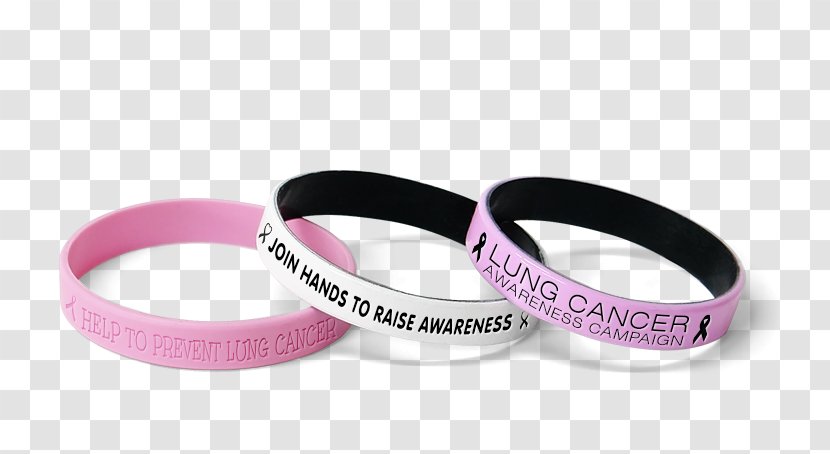 Wristband Magenta Bangle - Lung Cancer Transparent PNG