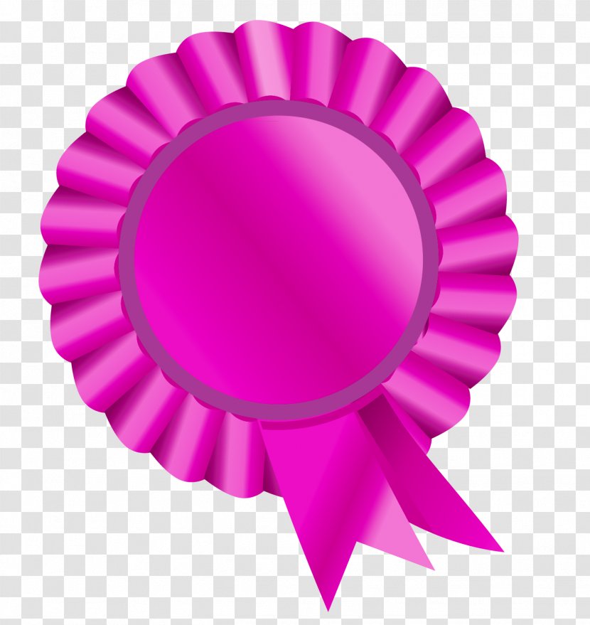Rosette Ribbon Royalty-free Clip Art - Pink Transparent PNG