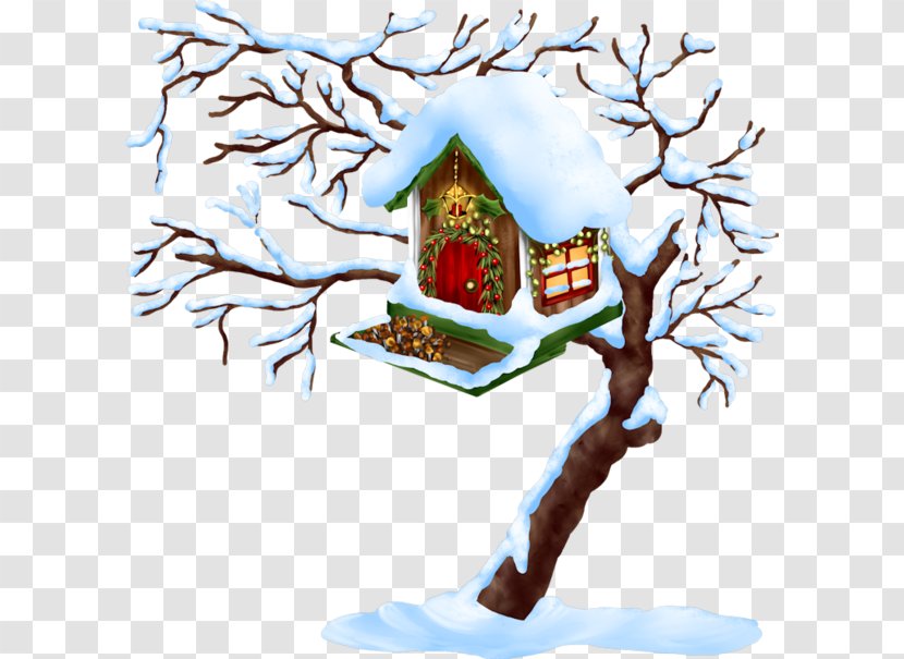 Christmas Winter Clip Art - Tree - Beautiful Snow Transparent PNG