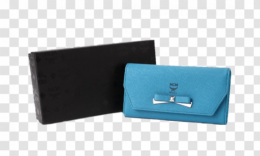 Wallet Handbag Bank Card - Rectangle - Blue Lady Purse Transparent PNG