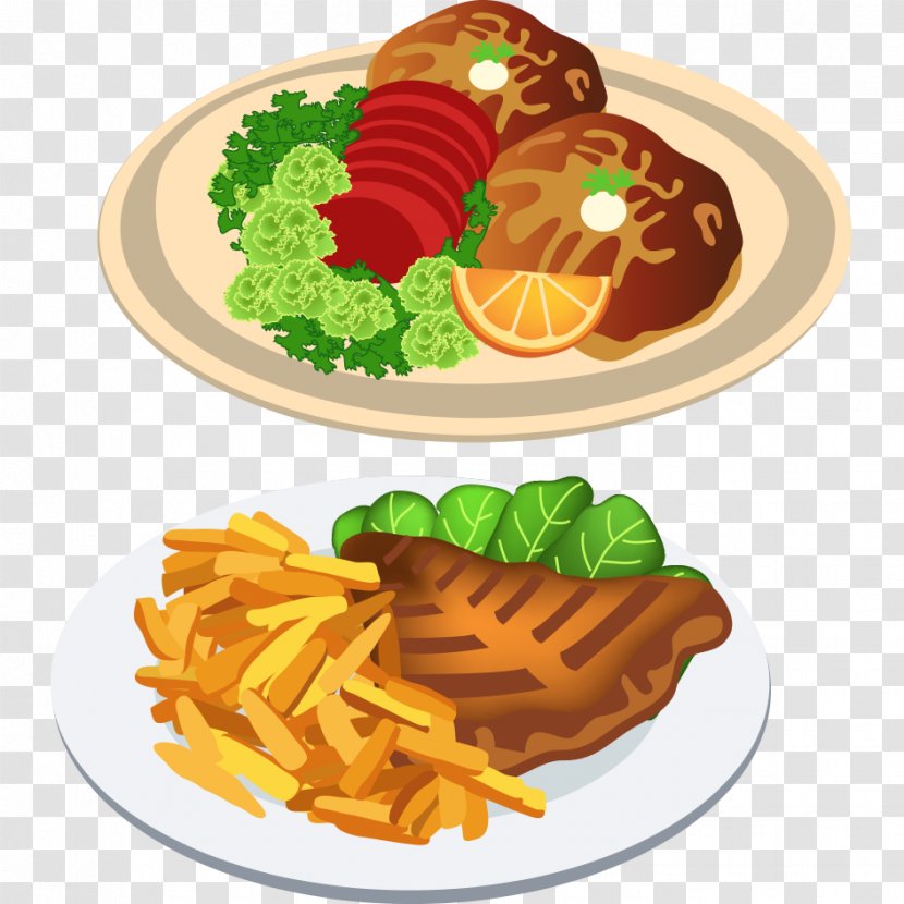 Fast Food Dinner Clip Art - French Fries - Delicious Chicken Transparent PNG