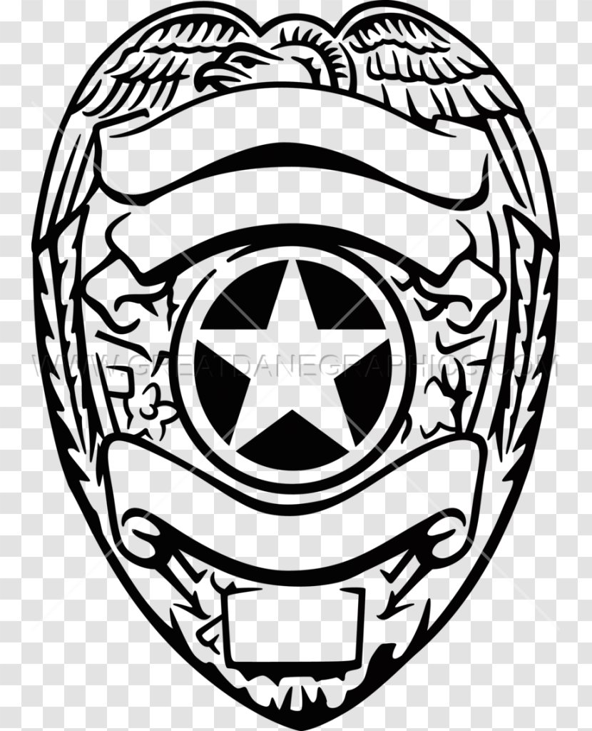 Badge Clip Art Police Officer Thin Blue Line - Law Transparent PNG