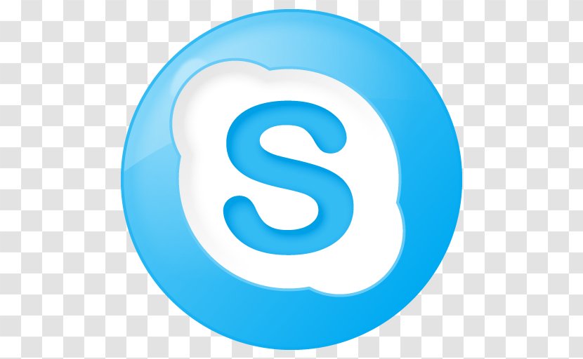 Skype Web Browser Internet - Aqua Transparent PNG
