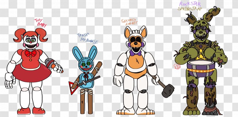 Five Nights At Freddy's 3 Freddy's: Sister Location 2 4 - Action Figure - Toy Transparent PNG