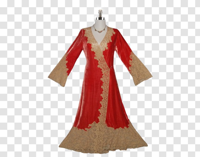 Costume Design Maroon Dress - Sleeve - Chantilly Lace Transparent PNG