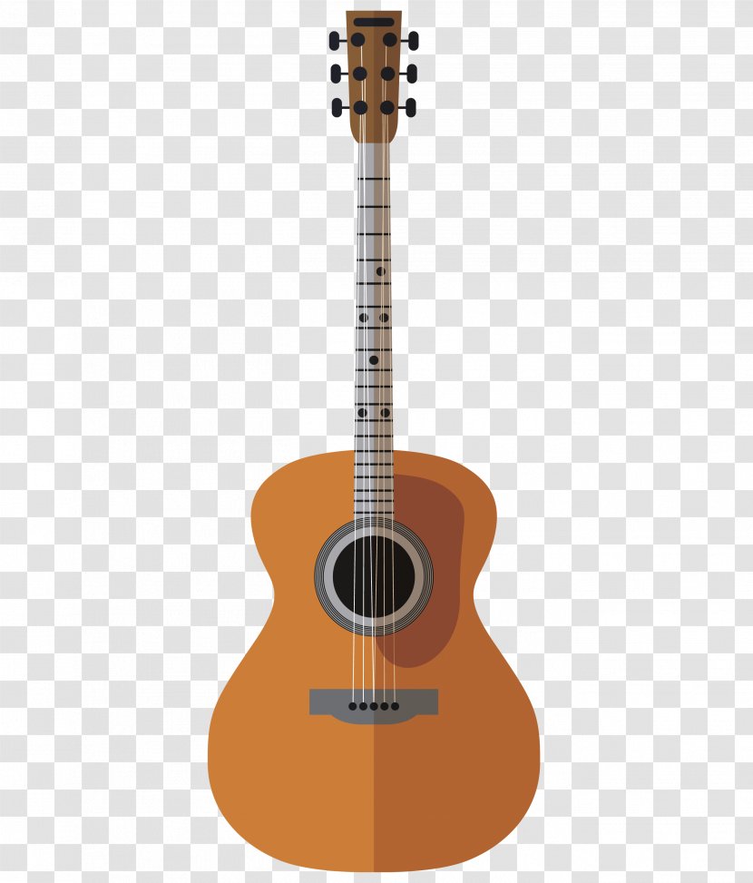 Acoustic Guitar Bass Musical Instrument String - Orange Violin Transparent PNG