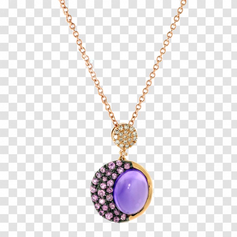 Necklace Charms & Pendants Carat Gemstone Jewellery - Amethyst Pearl Pendant Transparent PNG