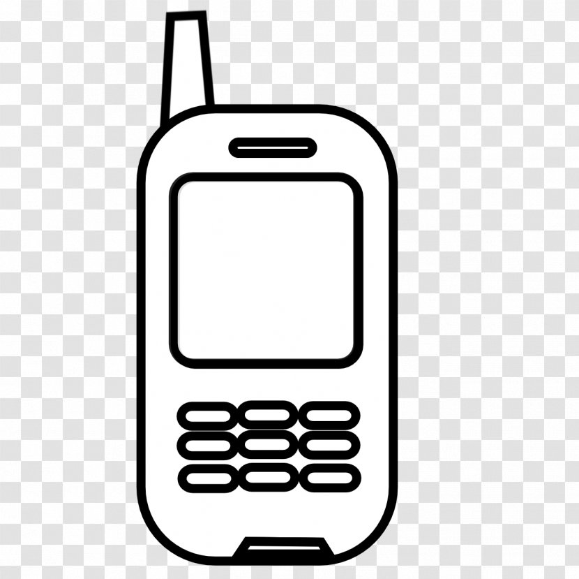 Telephone Black And White Clip Art - Area - Cell Cliparts Transparent PNG