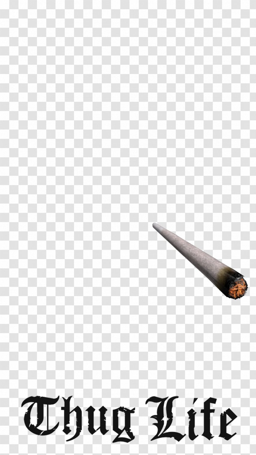 Joint Thug Life Smoking Cigarette - Cannabis Transparent PNG