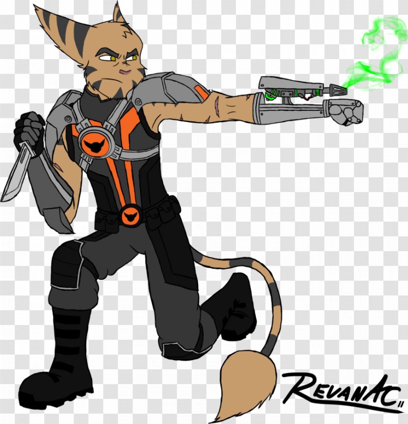 Ratchet & Clank Drawing Weapon DeviantArt Character - Youtube - Cartoon Transparent PNG