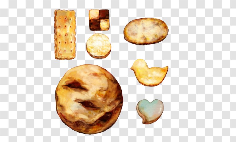 Danish Pastry Yorkshire Pudding Painting Cookie - Grilling - Hand Oven Cookies Material Picture Transparent PNG
