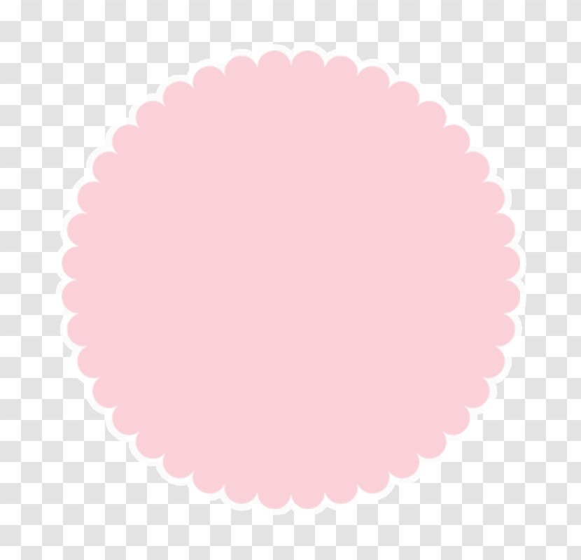 Circle Pattern - Magenta - Pink Simple Flower Shape Borders Transparent PNG