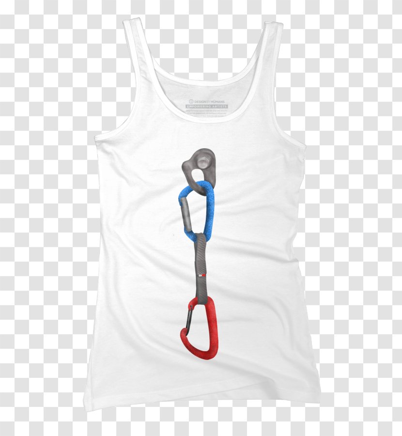 T-shirt Shoulder Climbing Carabiner Sleeveless Shirt - T Transparent PNG