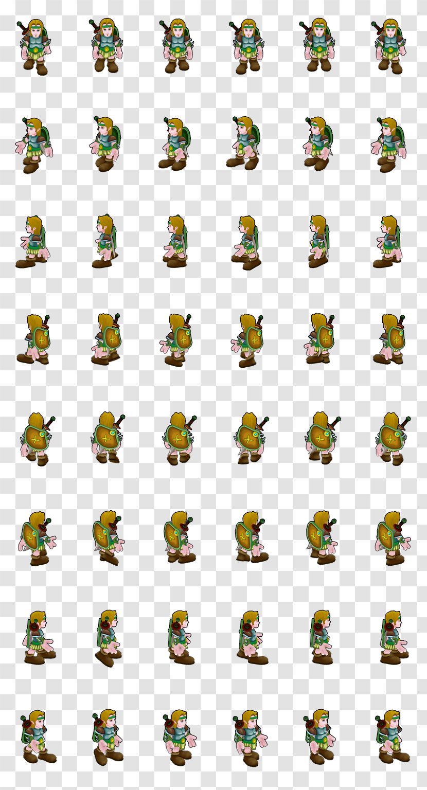Tile-based Video Game Isometric Graphics In Games And Pixel Art Line Font - Sprite Warrior Transparent PNG