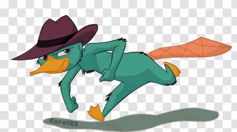 Perry The Platypus Ferb Fletcher Phineas Flynn - Water Bird - Tail Transparent PNG