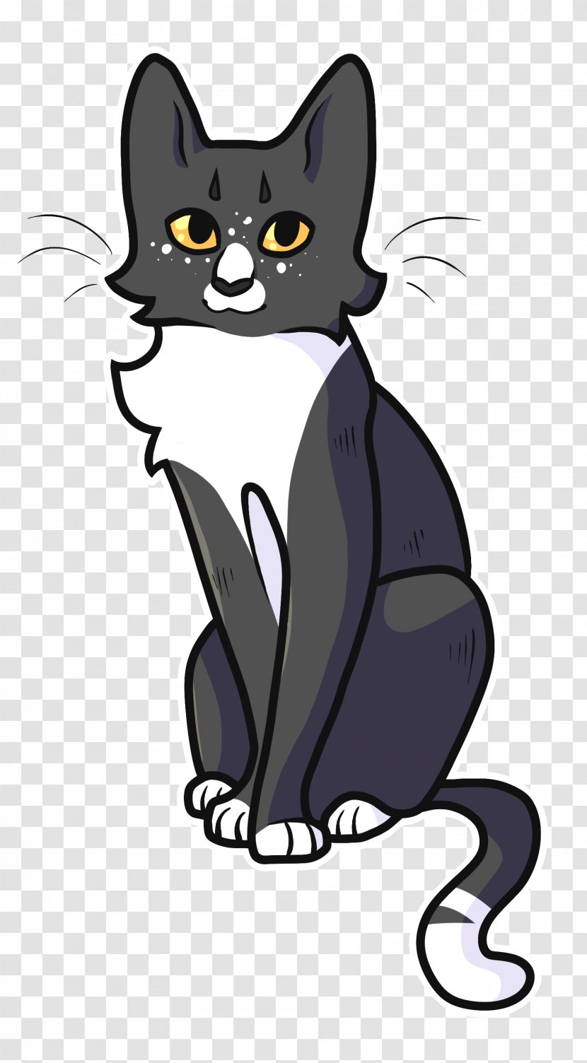 Black Cat Kitten Whiskers Domestic Short-haired - Paw Transparent PNG