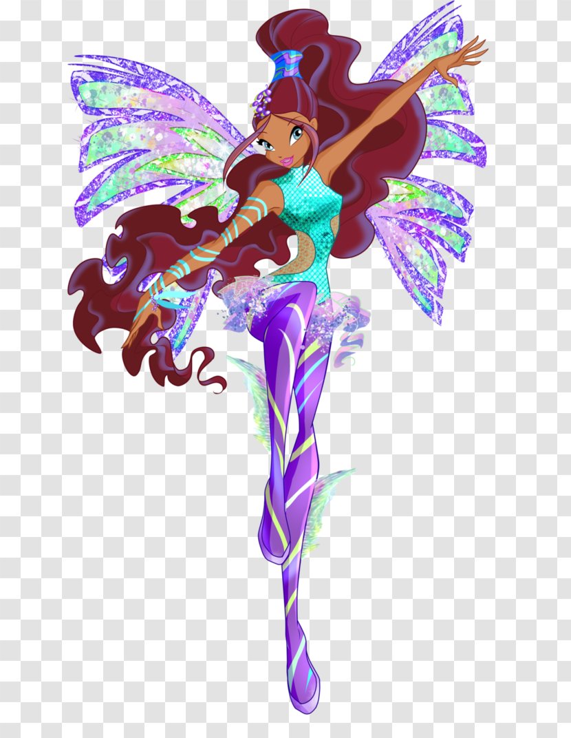 Aisha Flora Musa Bloom Stella - Tecna - Winx Transparent PNG