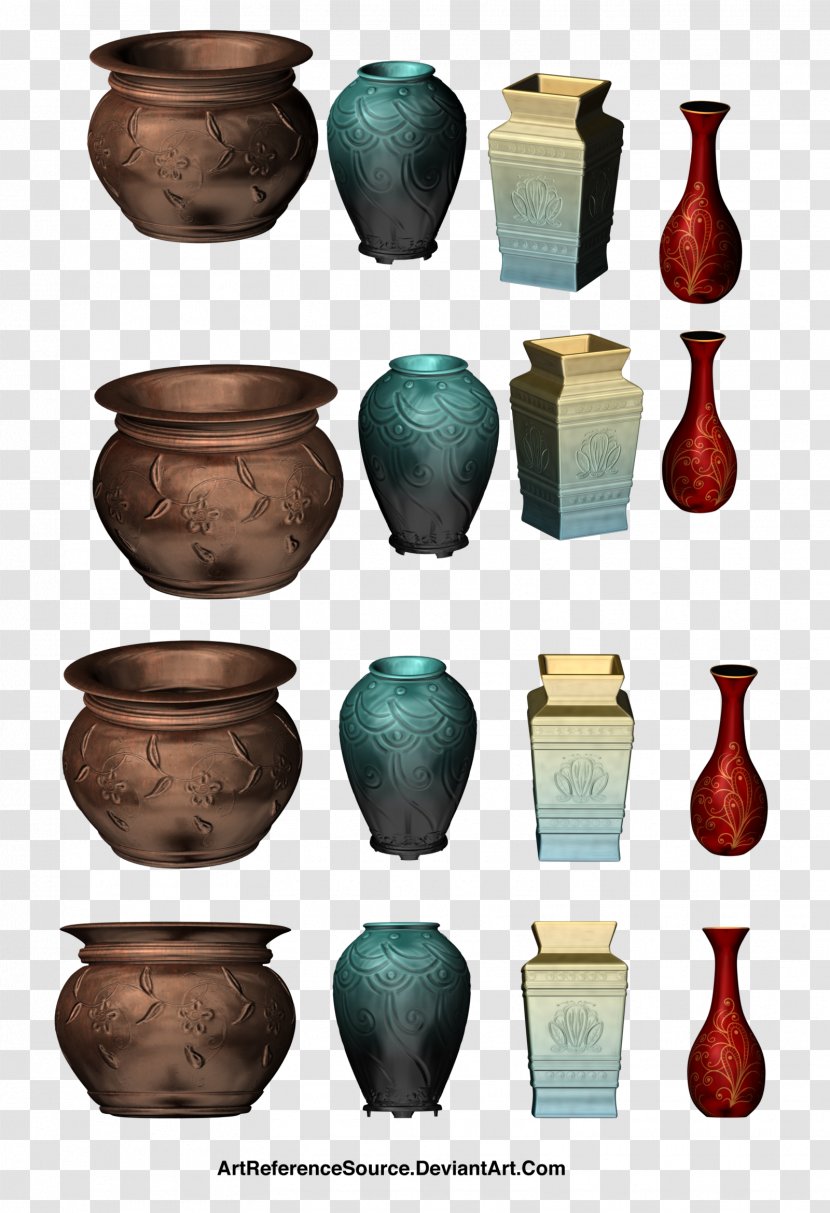 Ceramic Download - Vase - Decorated In Kind Transparent PNG