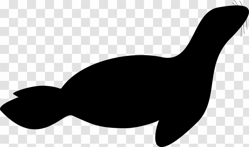 Sea Lion Pinniped Free Clip Art - Silhouette - Seal Transparent PNG