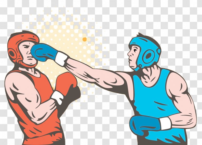 Boxing Glove Punch Knockout Sparring - Silhouette - Boxer Transparent PNG