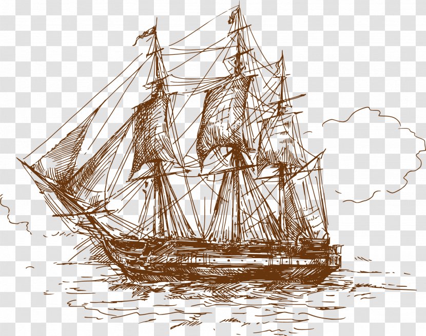 T-shirt Drawing Royalty-free Illustration - First Rate - Hand-painted Sailing Transparent PNG