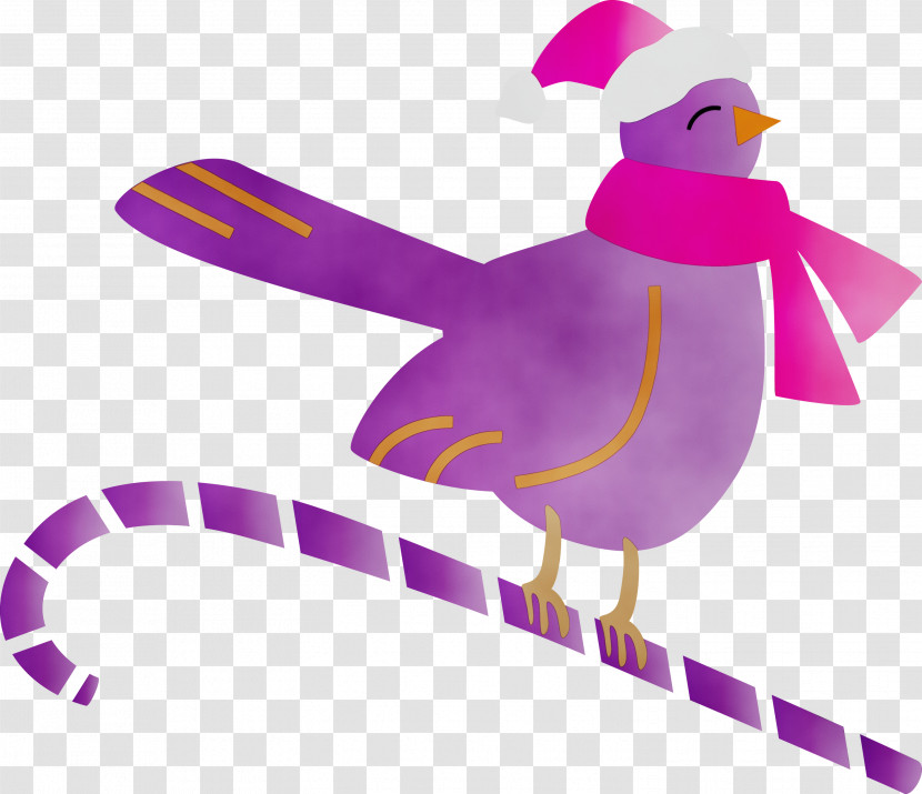 Bird Violet Purple Pink Water Bird Transparent PNG